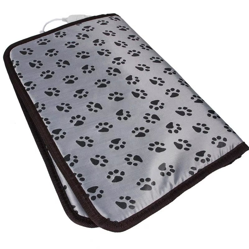 3-Speed Adjustable Heating Pad for Dog Cat Power-Off Protection Pet Electric Heated Warm Mat Bed Waterproof Bite-Resistant Wire