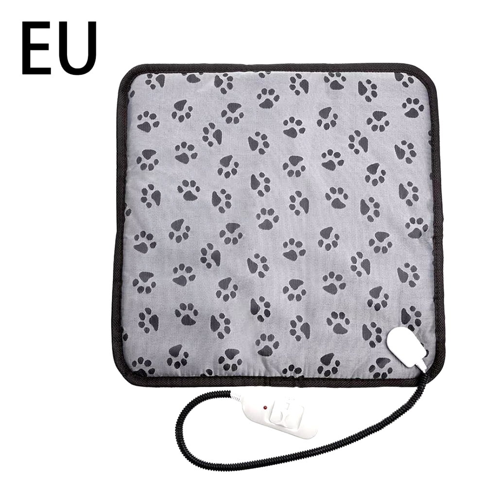 3-Speed Adjustable Heating Pad for Dog Cat Power-Off Protection Pet Electric Heated Warm Mat Bed Waterproof Bite-Resistant Wire