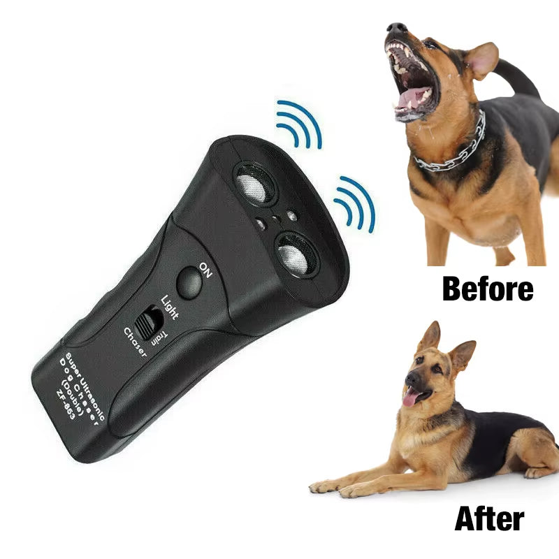 Pet Dog anti Barking Repeller Stop Bark Training Device Trainer LED Ultrasonic anti Barking Ultrasonic Pet Barking Control Tools