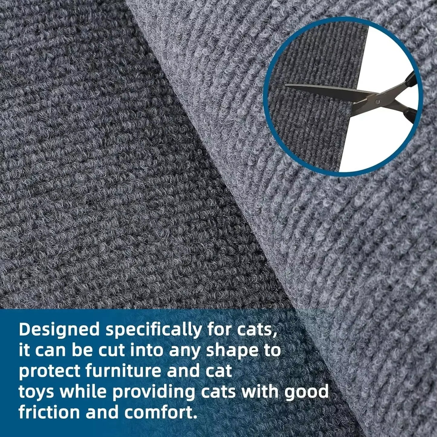 Cat Scratcher Cats Scratcher Pad Board Protection Trimmable Self-Adhesive Carpet Corner Wall DIY Cat Scratch Mat Sofa Protector