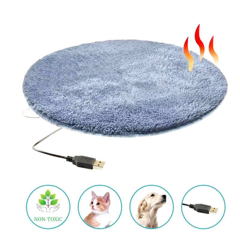 Dog Electric Blanket Warm Dog Bed Mat Indoor Pet Good Thermal Insulation Effect Heating Pads for Cats Dogs with USB Electric Pad