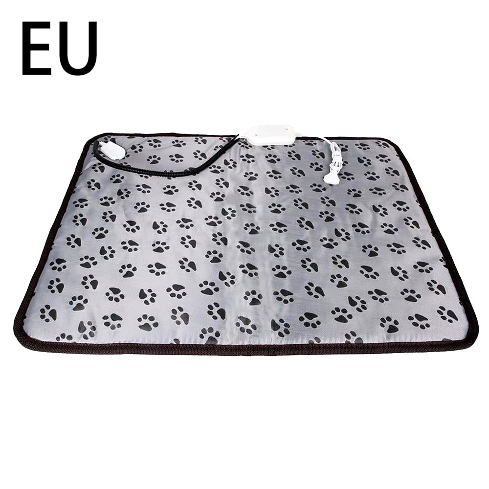 3-Speed Adjustable Heating Pad for Dog Cat Power-Off Protection Pet Electric Heated Warm Mat Bed Waterproof Bite-Resistant Wire